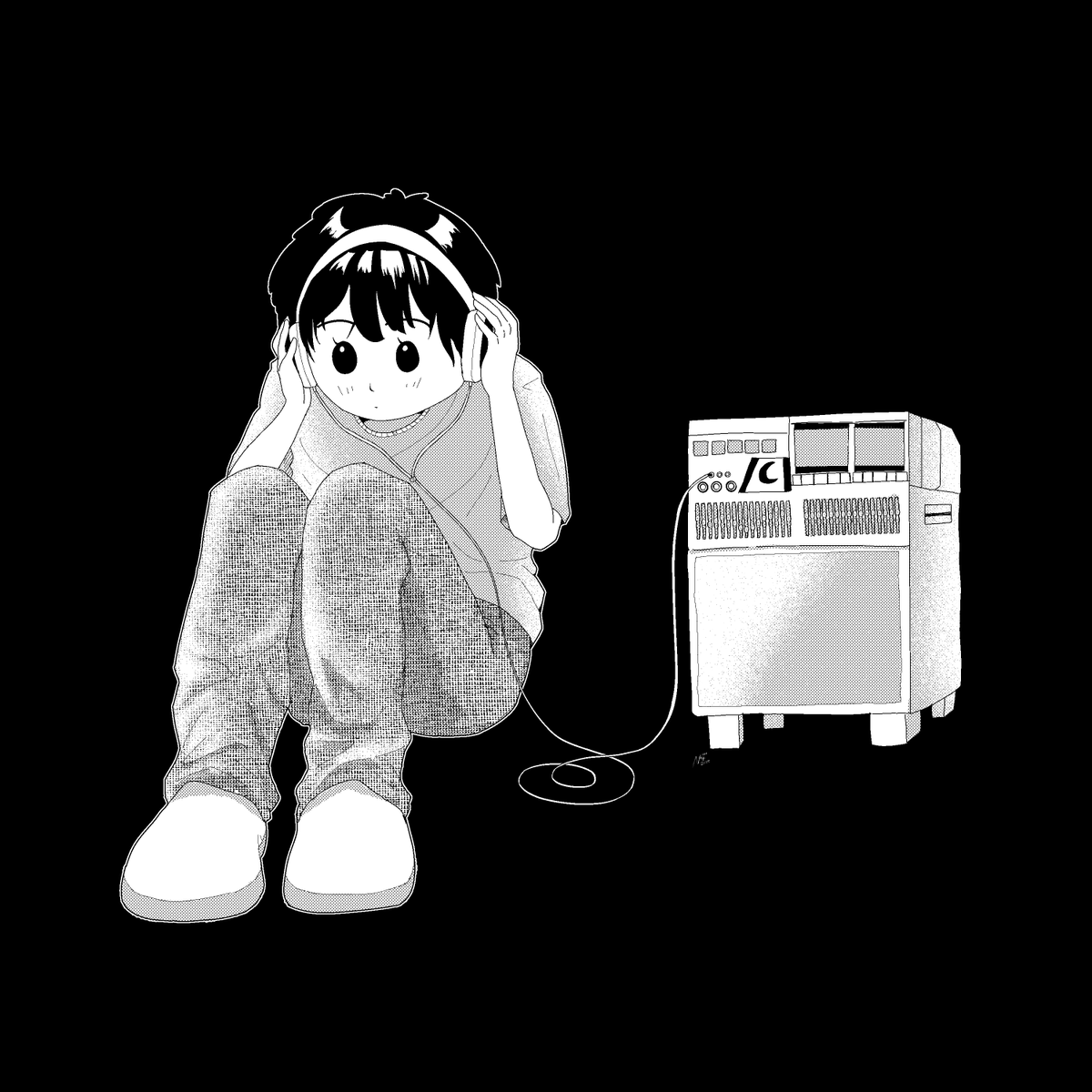 nassu_art's tweet image. .
#illustration #2bit #monochrome #mangaart