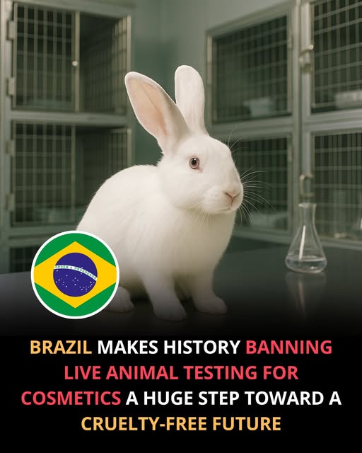 ⭐️ Excellent News For Animals ⭐️

Brazil votes to ban cosmetic animal testing after more than a decade of advocacy by Humane World for Animals and allies. 🇧🇷

President’s signature would make Brazil the world’s 46th cruelty-free cosmetics market.