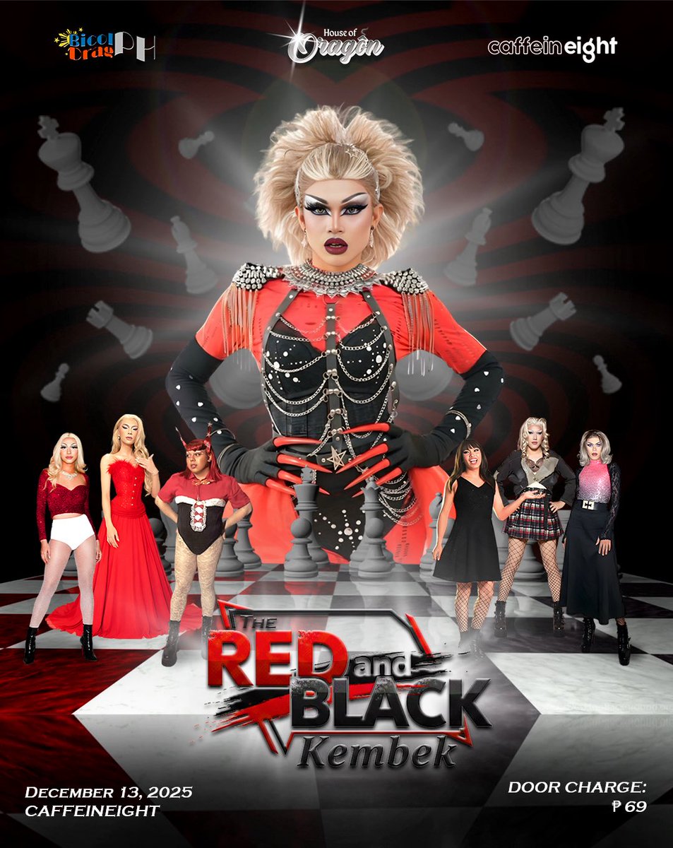 𝐓𝐡𝐞 𝐑𝐞𝐝 𝐚𝐧𝐝 𝐁𝐥𝐚𝐜𝐤 𝐊𝐞𝐦𝐛𝐞𝐤! 💥

Are you ready for this? Because what goes around, comes around — and now they’re BACK and LOUD! ❤️‍🔥

📅 Dec 13, 7PM! ✨
📍Caffeineight
🎟 Door Fee: ₱69 only
(Yes, ₱69 only ang door fee!)