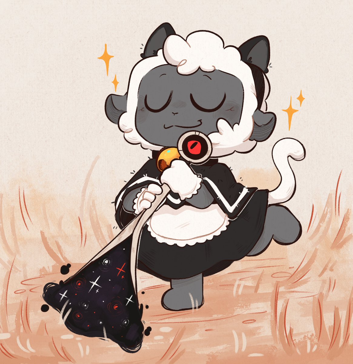 Cupsiie's tweet photo. Sweepin'
#cultofthelambfanart #cultofthelamb https://t.co/4WWod4RX4h