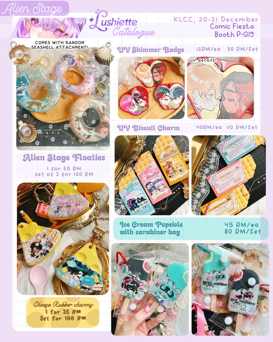 lushiette's tweet image. [RTs💌]
Hello! This is my catalogue for Comic Fiesta 2025! I'm excited to be back after so many years! &amp;gt;v&amp;lt;❣️

📍P-G19 Grand Ballroom Lushiette
🎀KL Convention Centre
📅20 - 21 Dec

👇Limited reservations in the 🧵!
 #cf2025 #comicfiesta2025 #comicfiestacatalogue2025 [1/9]