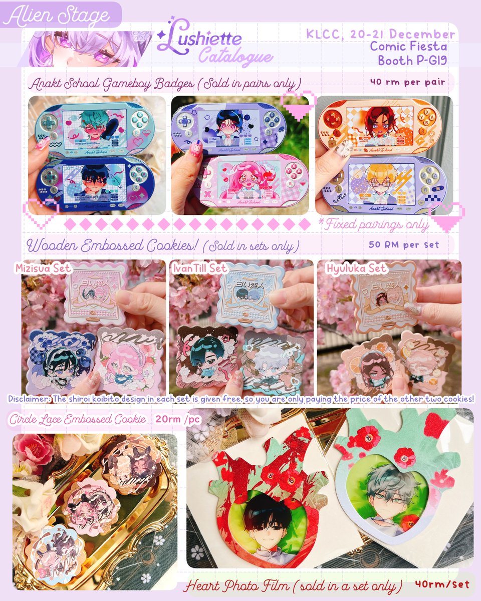 lushiette's tweet image. [RTs💌]
Hello! This is my catalogue for Comic Fiesta 2025! I'm excited to be back after so many years! &amp;gt;v&amp;lt;❣️

📍P-G19 Grand Ballroom Lushiette
🎀KL Convention Centre
📅20 - 21 Dec

👇Limited reservations in the 🧵!
 #cf2025 #comicfiesta2025 #comicfiestacatalogue2025 [1/9]