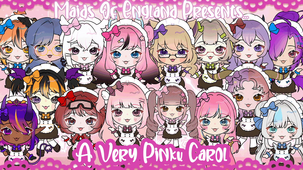 MOELive_VT's tweet image. A Very Pinku Carol is TONIGHT! 

Get your penlights ready to cheer for your oshi!

Don't forget to stick around later for some cosy post-concert chatting with Maid Pixie, Maid Nap, Maid Fangy and Maid Macaron!

Waiting room:
youtube.com/watch?v=6_iJtN…