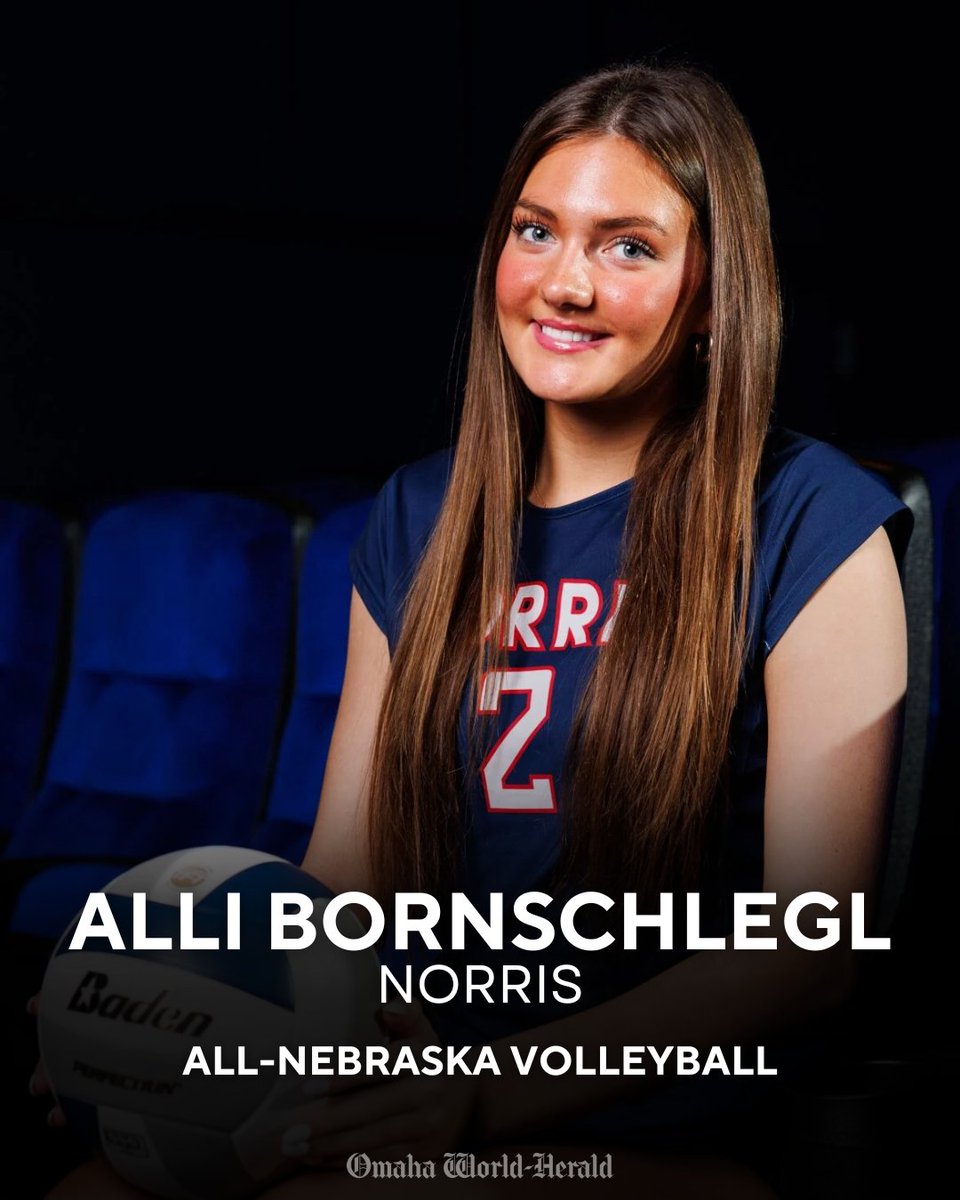 Congrats to Norris' Alli Bornschlegl for being named to the Omaha World-Herald’s All-Nebraska volleyball team! Read more about the team here: omaha.com/sports/high-sc…