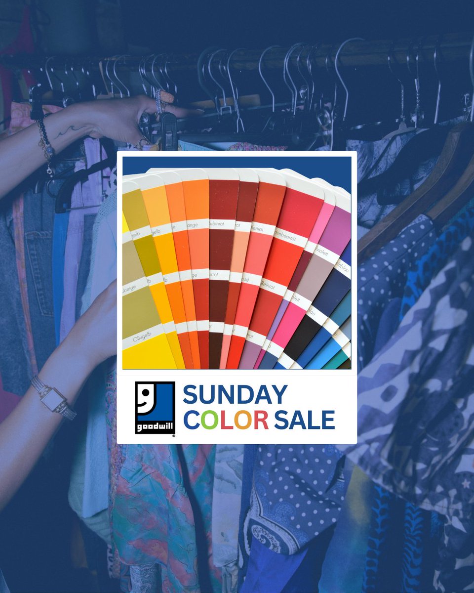 GoodwillNJ's tweet image. It’s that time again.
Save big on BLUE and GREEN tags today.
$3 and $2 deals that feel as good as they look. 💙
#ShopForGood #GoodwillNJ #GoodwillPhilly