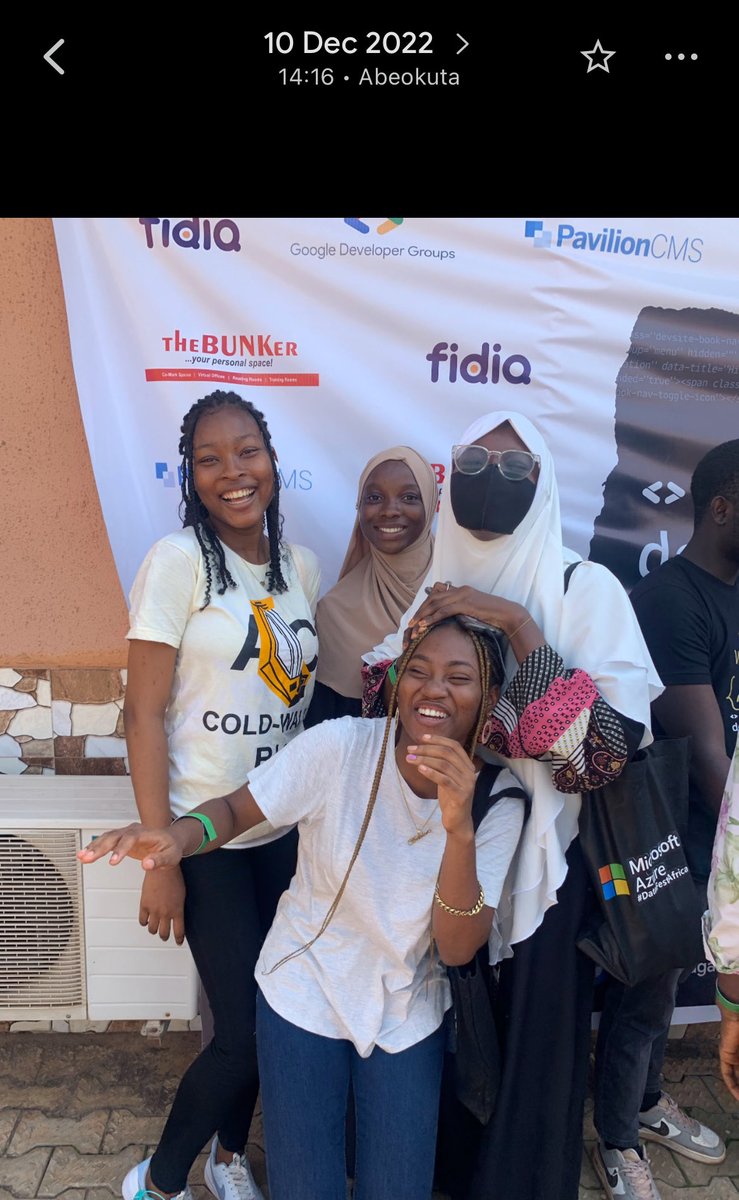Teebarh_'s tweet photo. Three years later, @gdgabeokuta 2025🙂‍↕️.

#DevFestAbk25 https://t.co/RCBQZeJNNr