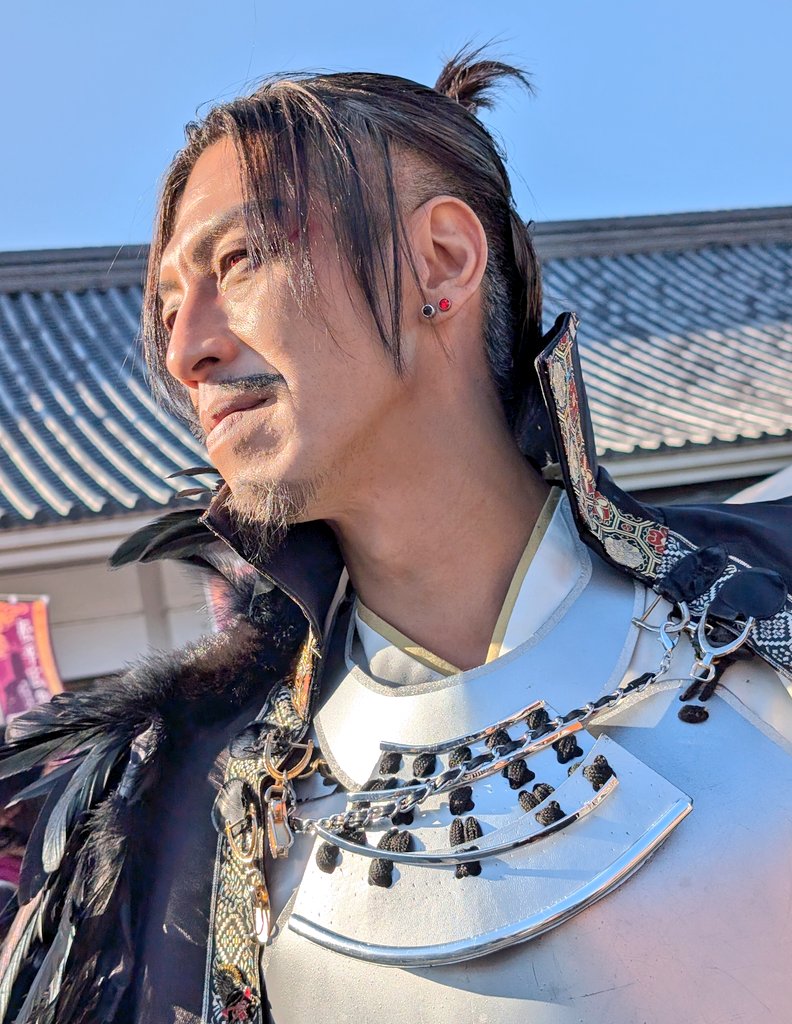 岐阜城盛り上げ隊、#全国武将サミット2025 信長様、前回は赤い眼に興奮