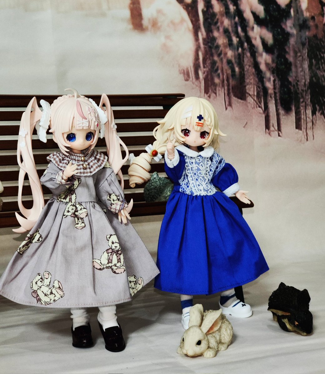 今日は、初めて地元イベントへ行って来ました！
ずっと可愛い！しか言ってなかった🥳
楽しいイベントをありがとうございました！
すぐお着替えして、会場の卓で記念撮影させて頂きました！
ありがた〜い💕
ご縁をいただいたお洋服は
<a href="/nemunemudo/">nemunemudo</a> 様
ありがとうございます❤️
#ドールズサンクチュアリ