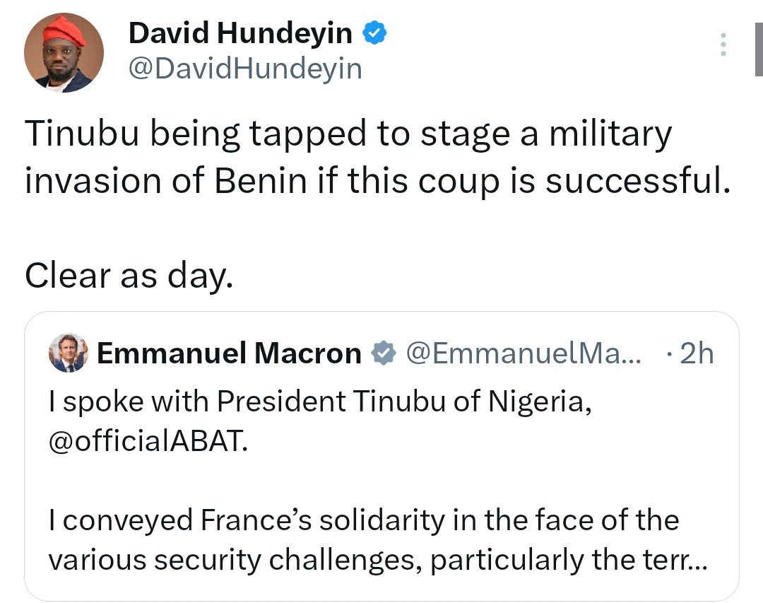 David Hundeyin tweet media