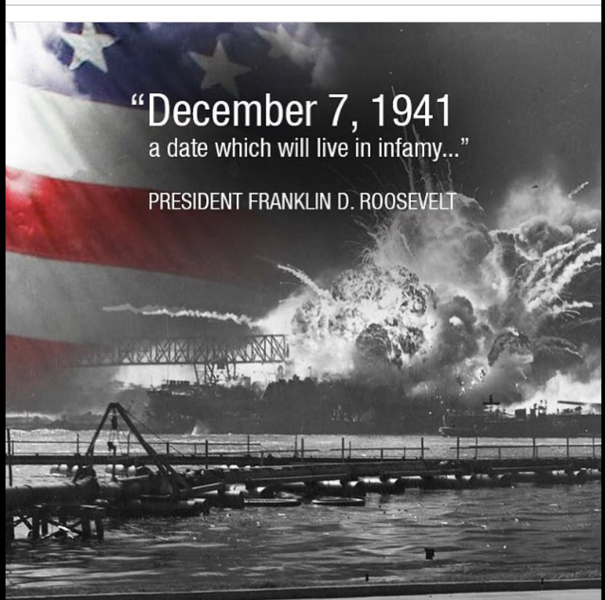 7 December 1941 Remember Pearl Harbor 🇺🇸
