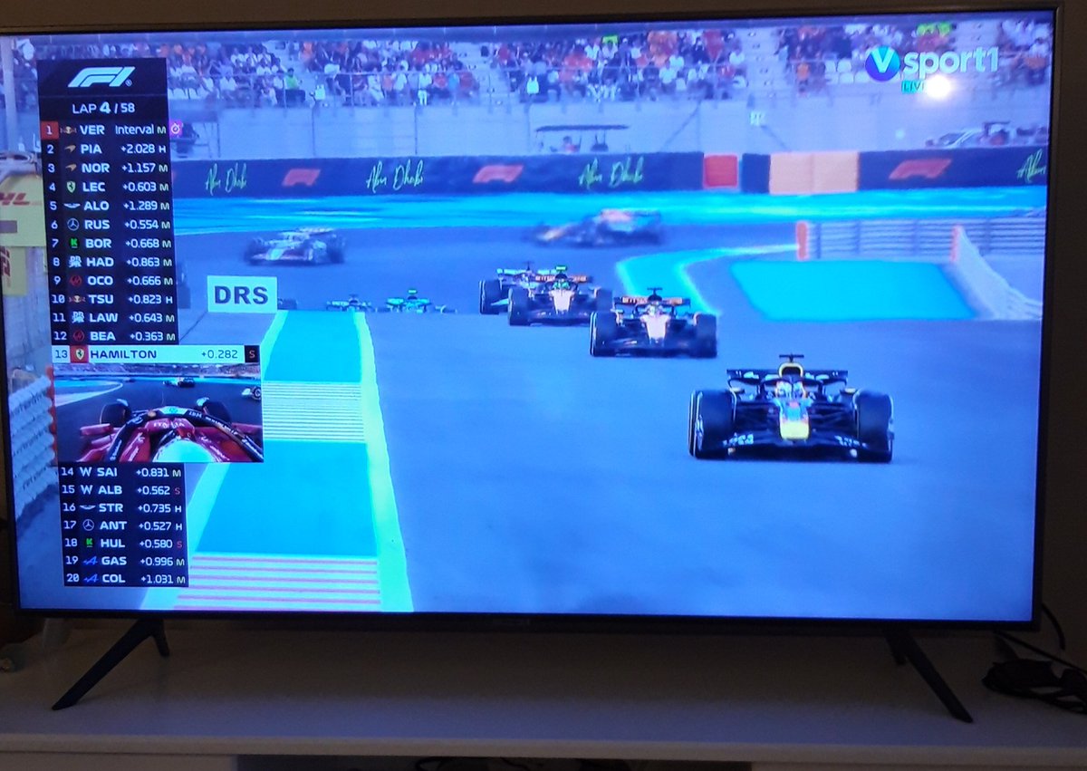 Verstappen leder. Men det er jo noen runder igjen.
Det er jo det.
Dem skal være glad for at jeg ikke er med.
Dem skal jo være det.