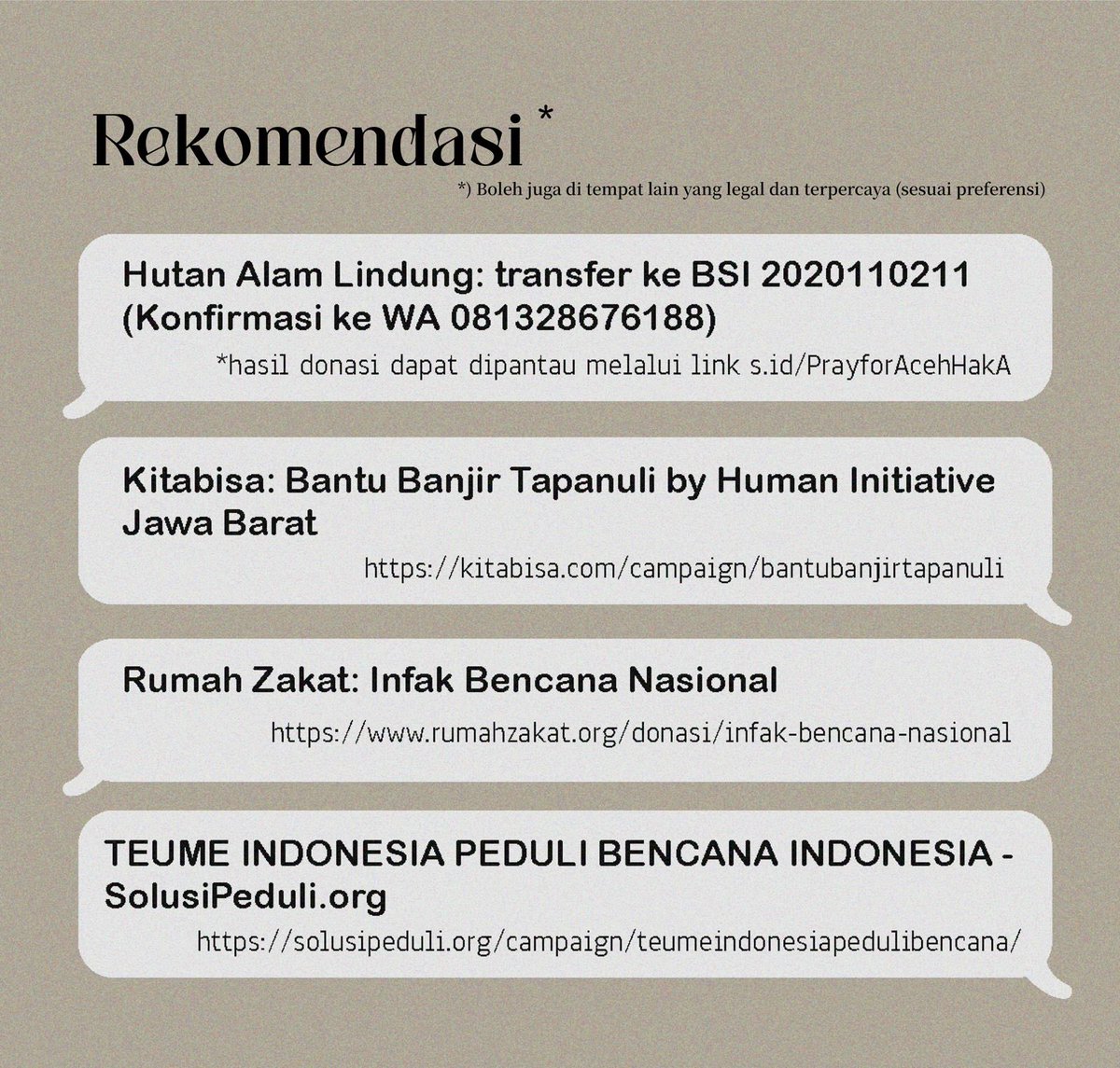 Suika Project mengajak siapapun yang ingin berdonasi dan dapat ditukar dengan satu gambar rkgk/sketsa 

bit.ly/rkgkforsumatra 

Open mulai Senin-Jum’at (8-12 Desember)