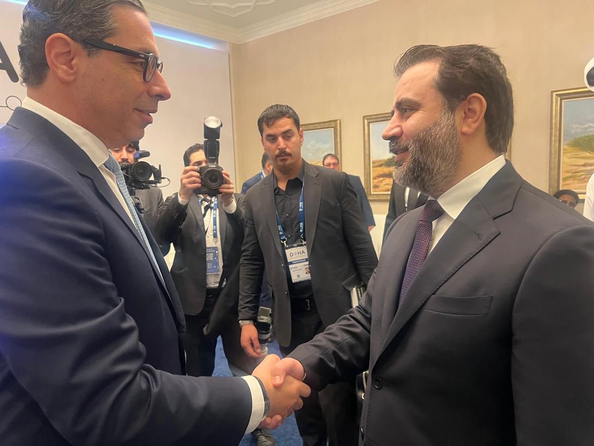 📍Doha ~ Good to meet with Interim #Syria FM <a href="/Asaad_Shaibani/">Asaad Hassan Al-Shaibani</a>, on the sidelines of #DohaForum25.