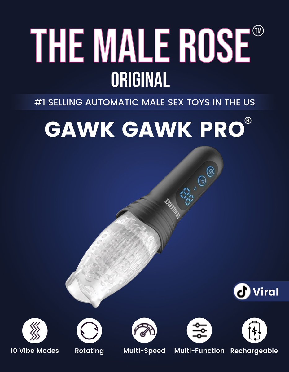 Guys, Get the all new MALE ROSE Gawk Gawk Pro from the Official Website 
👇👇👇👇
TheMaleRose.Com 
# 1 SELLING most Viral Male Adult Toy 🔥 In the world! 🌎
The Original