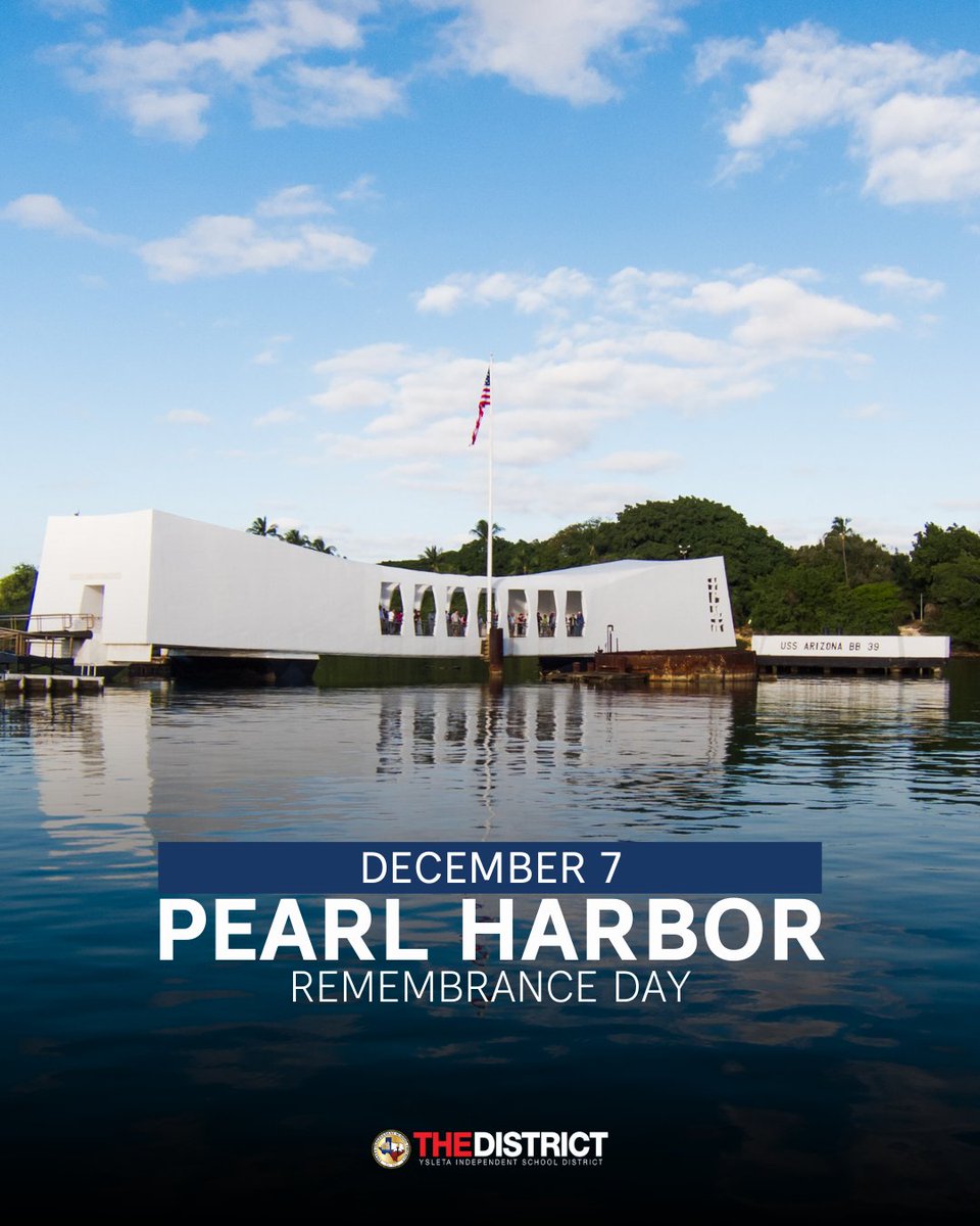 Today, we remember and honor Pearl Harbor Day. At #THEDISTRICT, we reflect on the bravery shown and the lessons learned. Let's continue to teach our students about the importance of remembering history to build a better future. 🇺🇸