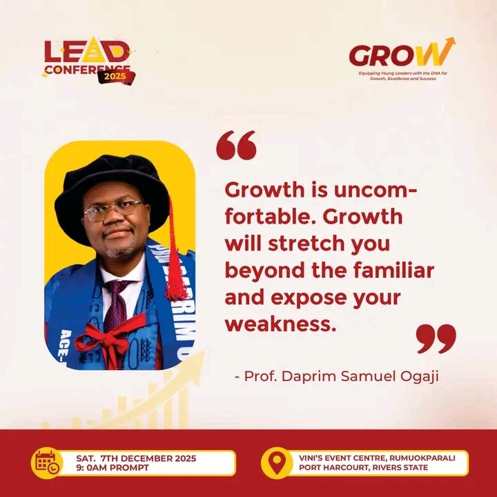 leadspiration's tweet image. We cannot kick-off the VIP Session today without first giving you excerpts from our Keynote Speaker, Professor Daprim Samuel Ogaji.

#Leadspiration #LeadConference2025 #Grow #VIPSession