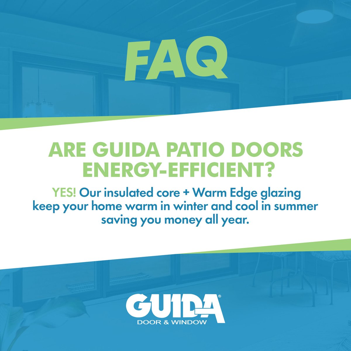 GoGuida's tweet image. ❓FAQ: “Are Guida patio doors energy-efficient?”

YES! Our insulated core + Warm Edge glazing keep your home warm in winter and cool in summer—saving you money all year. 🌡️🏠

#GuidaQuality #Guida #GuidaDoors #PatioDoors