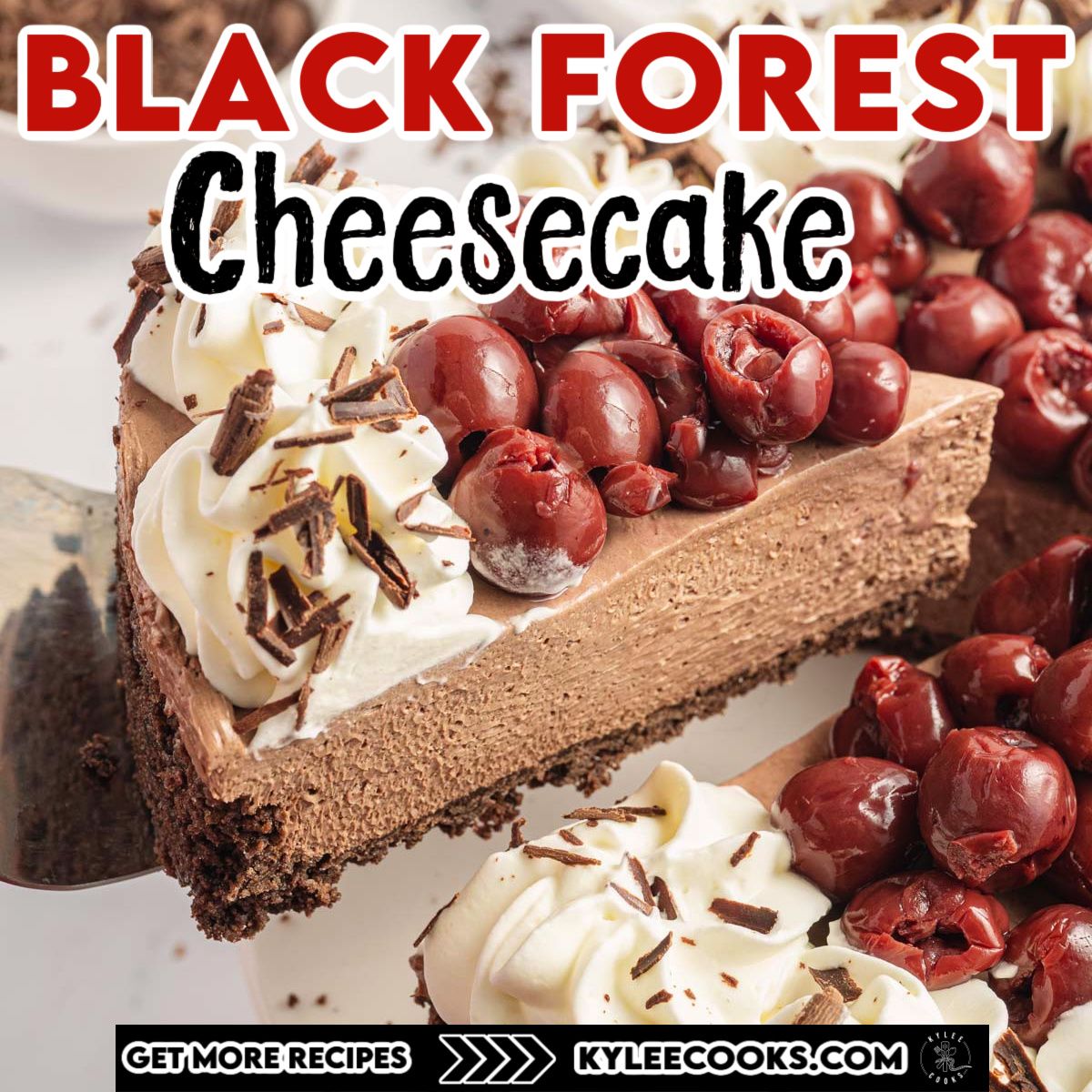 kyleecooks's tweet image. This Christmas, bring a touch of chocolate and cherry magic to the table! 🍒 Black Forest Cheesecake is as festive as it is delicious. #HolidayTreat #ChristmasBaking #KyleeCooks kyleecooks.com/black-forest-c…