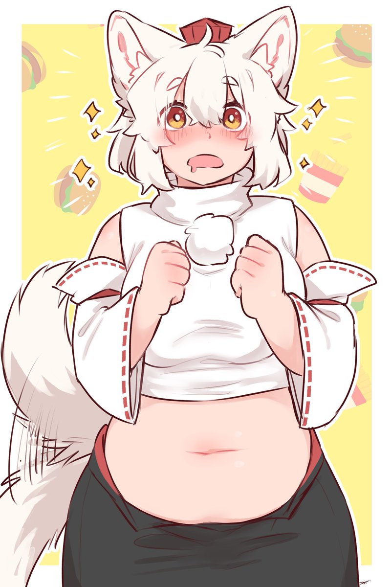 今日は我慢せず食べていいよ　むちもみちゃん