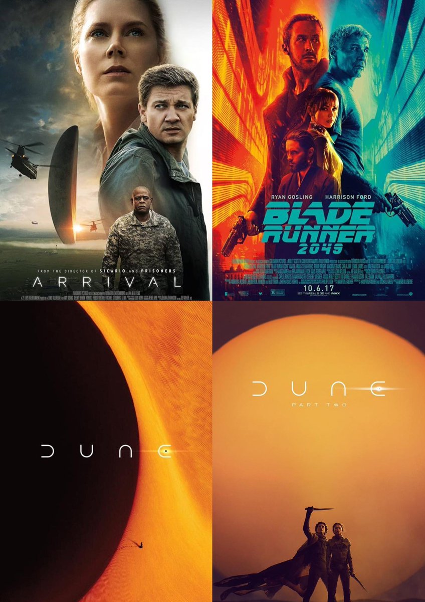 SciFiArchives's tweet image. Denis Villeneuve’s last four films.