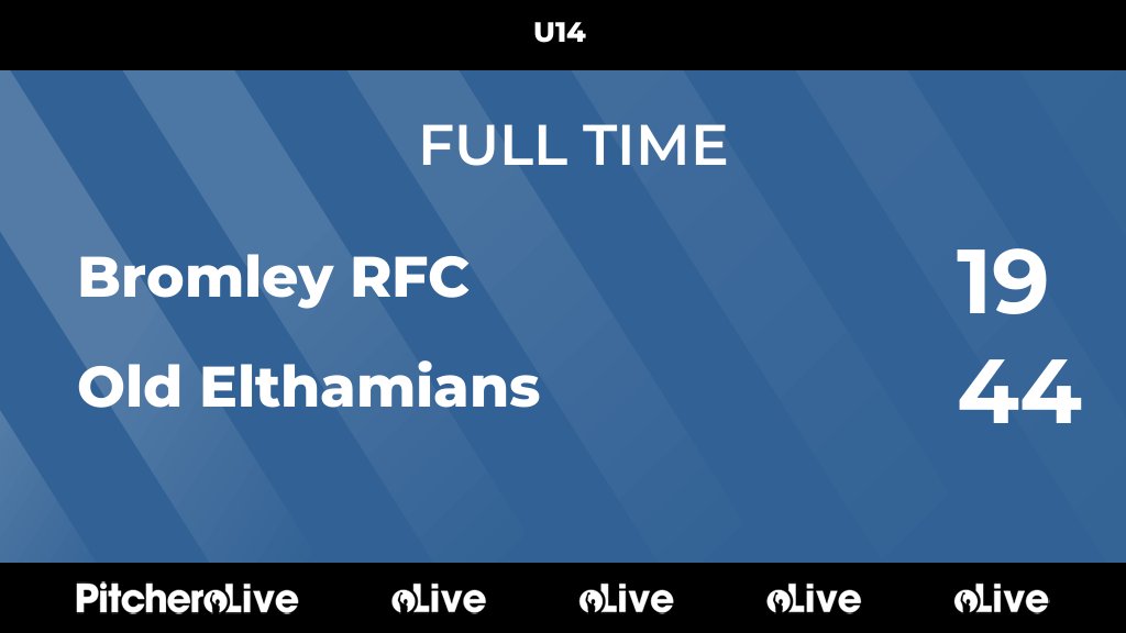 FULL TIME: Bromley RFC 19 - 44 Old Elthamians
#BROOLD #Pitchero
pitchero.com/clubs/oldeltha…