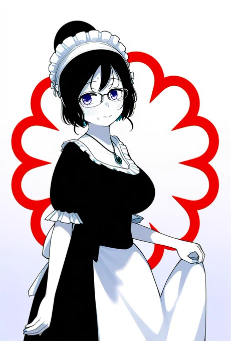 メイド長も描きました。 久々に描くと楽しいっすね。