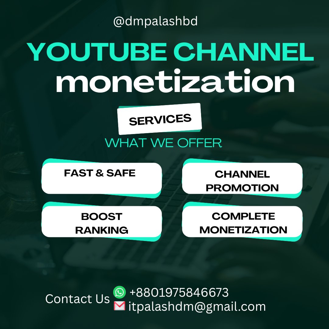 dmpalashbd's tweet image. 🔥 YouTube Monetization
Get 1K Subs &amp;amp; 4K Hours fast — safe &amp;amp; organic method!
DM for support.

✔ 100% Safe Method
✔ Organic Strategy
✔ SEO + Audience Boost

👉 DM Now for Monetization Support!

#channelgrowth #seovideo #monetizationvideo