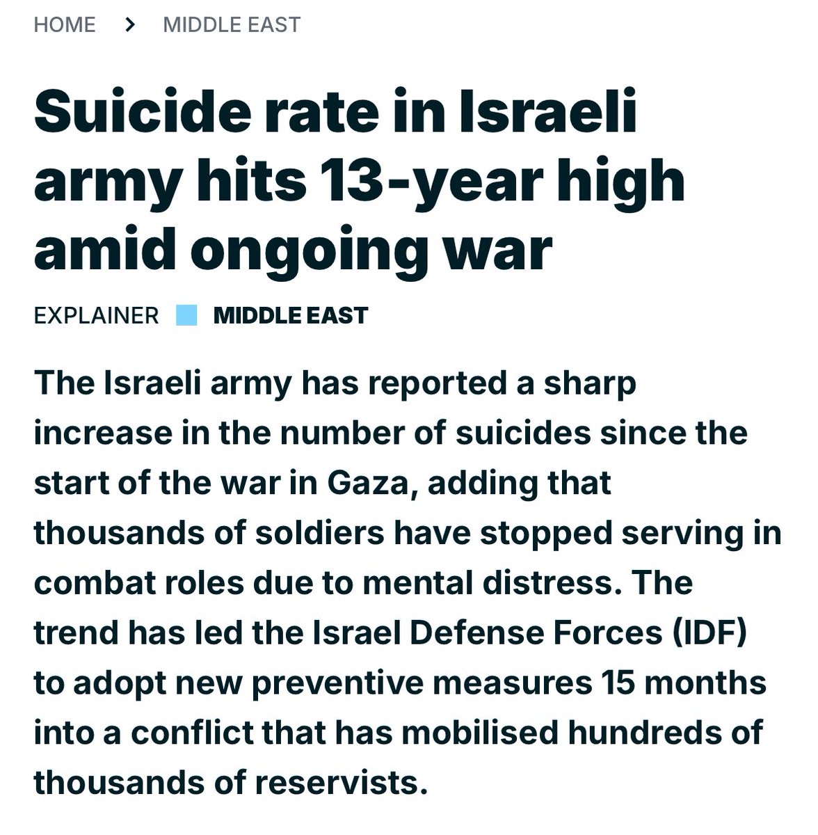 Rare moment of the IDF actually engaging in counter terrorism