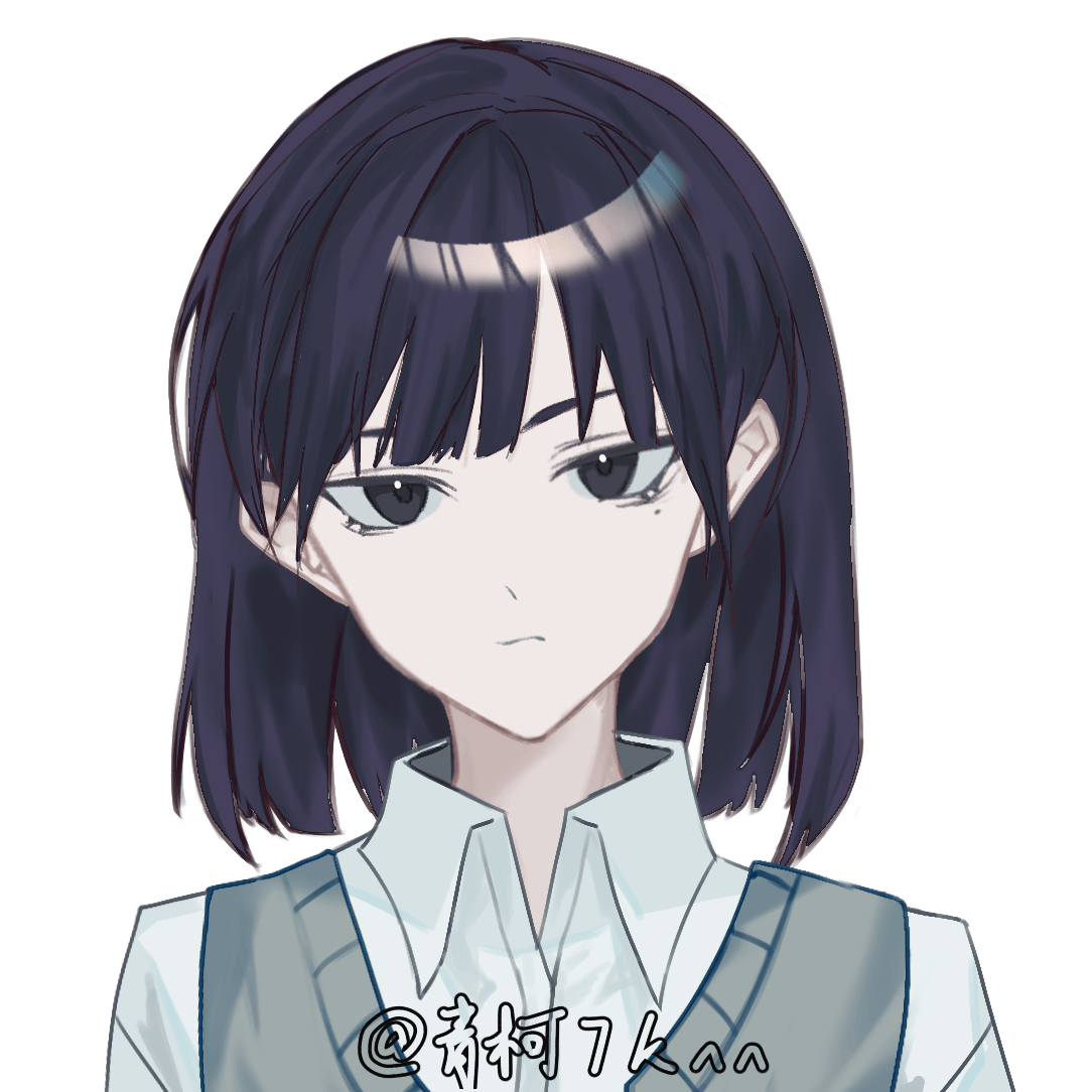 네카 다시 보니 흑발인줄 알았는데 살짝... 보라색이네
그치만 그 작화 컨셉으로 흑발로 칩니다. (엉엉 네카에 완전 흑발이 없었어요