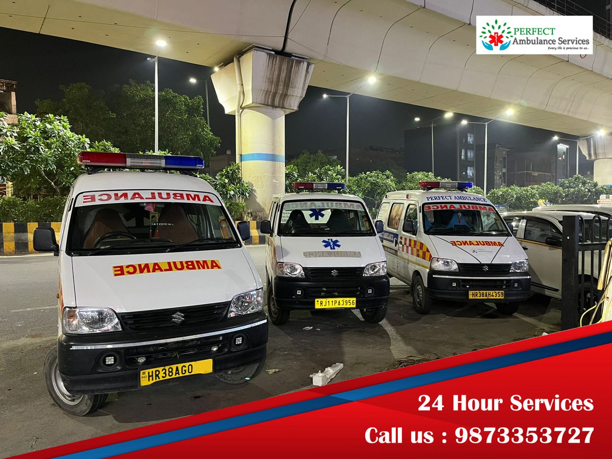 Perfectambulanc's tweet photo. "Perfect Ambulance Services" is an ambulance service provider company in Delhi having well-trained personnel capable of handling every emergency. We have a strong network of state-of-the-art ambulances running around the clock in Delhi NCR.
Call : 9873353727
#ambulanceservice https://t.co/XsuEXPmApV