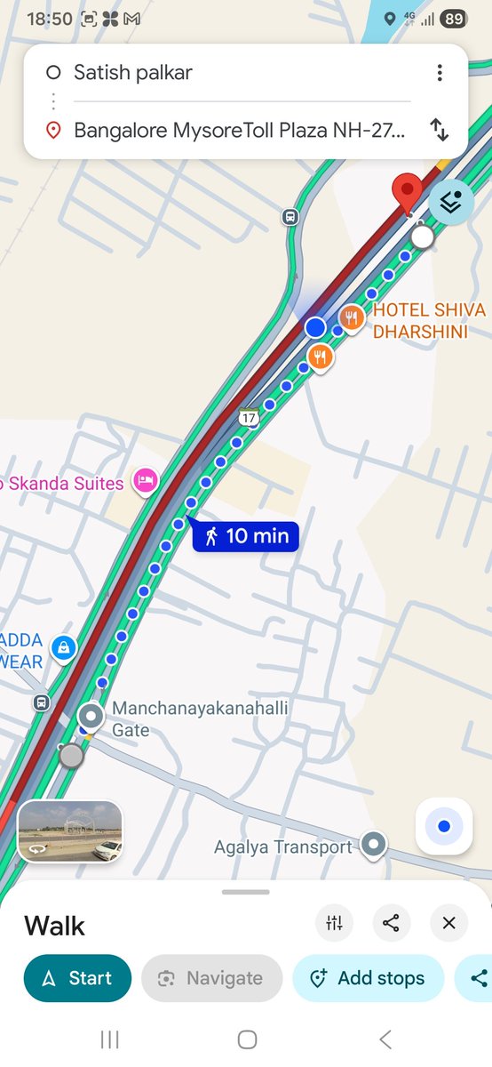 VinuthaSimha's tweet photo. @nitin_gadkari sir, love the Blore-Mys Expressway. 1.5 hrs total time, but 30mins at the toll at Sheshagirihalli, onward to Blore. Tweeting amid a choc-a-bloc. Pls look into this.
@yaduveerwadiyar https://t.co/bOEQhgVIZG