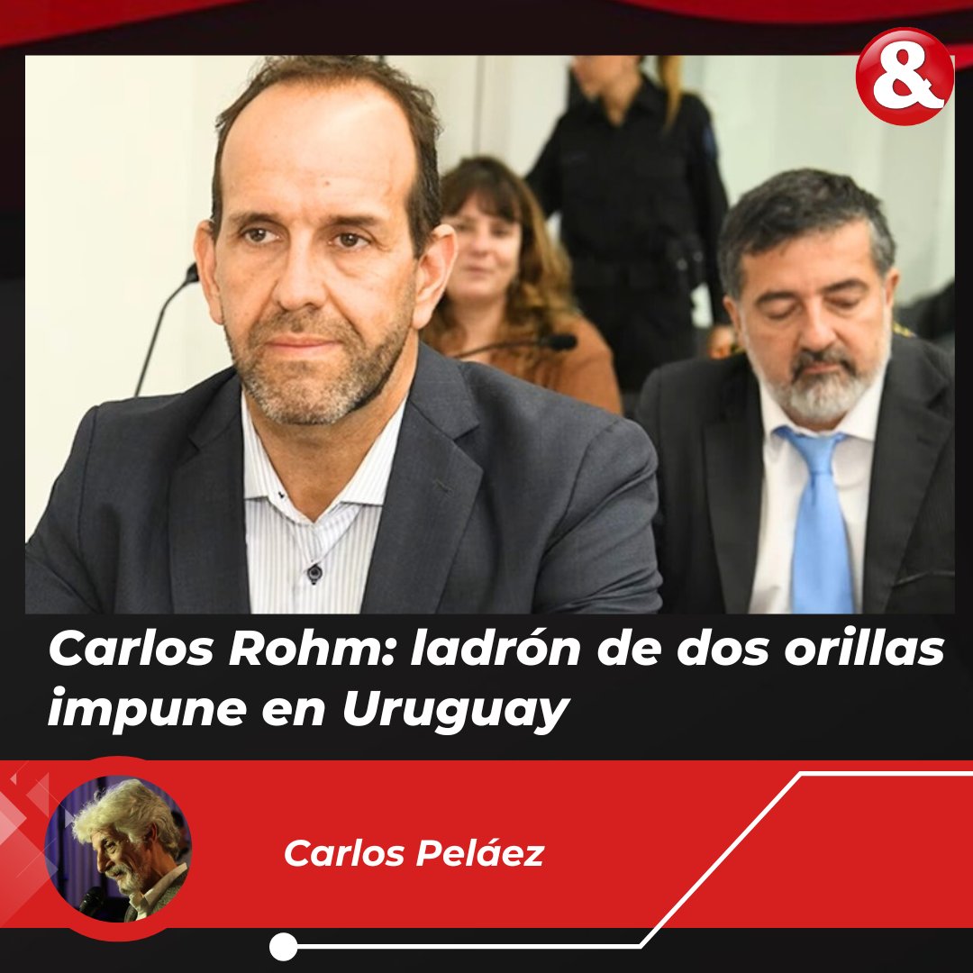 Seguramente muchos lo creían muerto, como su hermano José “Puchi” Rohm. Ambos fueron socios en la compra del Banco Comercial durante el gobierno de Lacalle Herrera y ambos también lo fueron en el robo del banco.

▶️💻🔗bit.ly/4a2FWHZ
