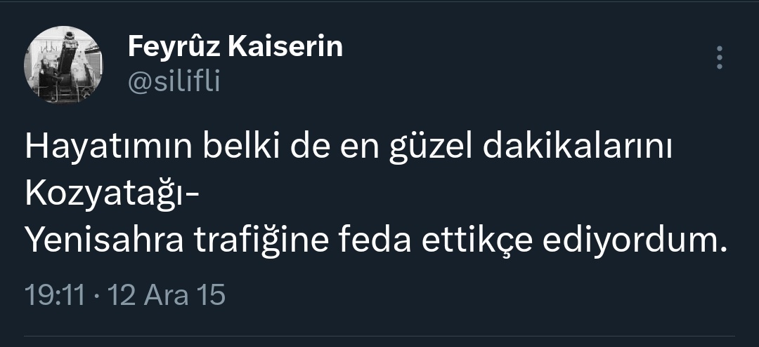 Trafik olan tek yere bakın....