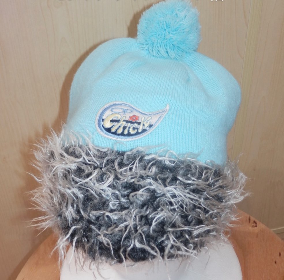 Ocean Pacific ファーニット帽🌺 水色ニット可愛い〜🎶