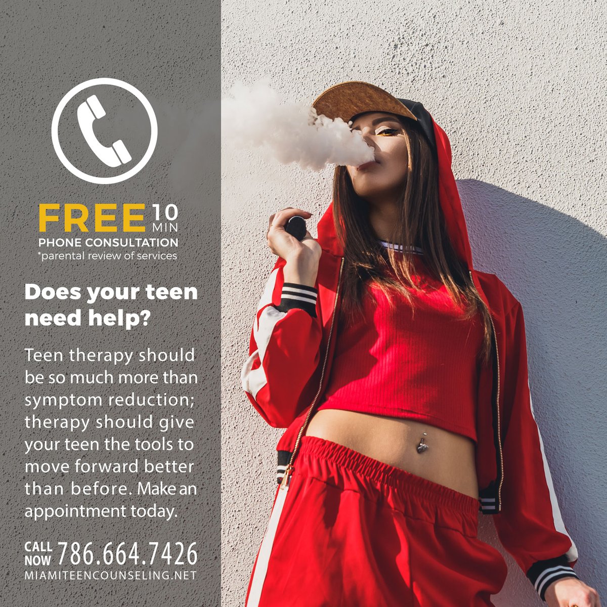 Is your teen overwhelmed and acting out? Are you at a loss at how to help them? You are not alone and we really can help them find their way back. Contact us today to set up an appointment: visit miamiteencounseling.net or call 786-664-7426.