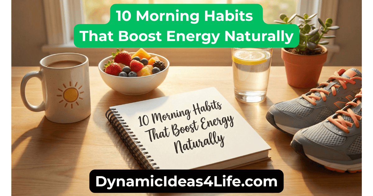 “10 Morning Habits That Boost Energy Naturally” - Here's Where To Start dynamicideas4life.com/morning-habits…