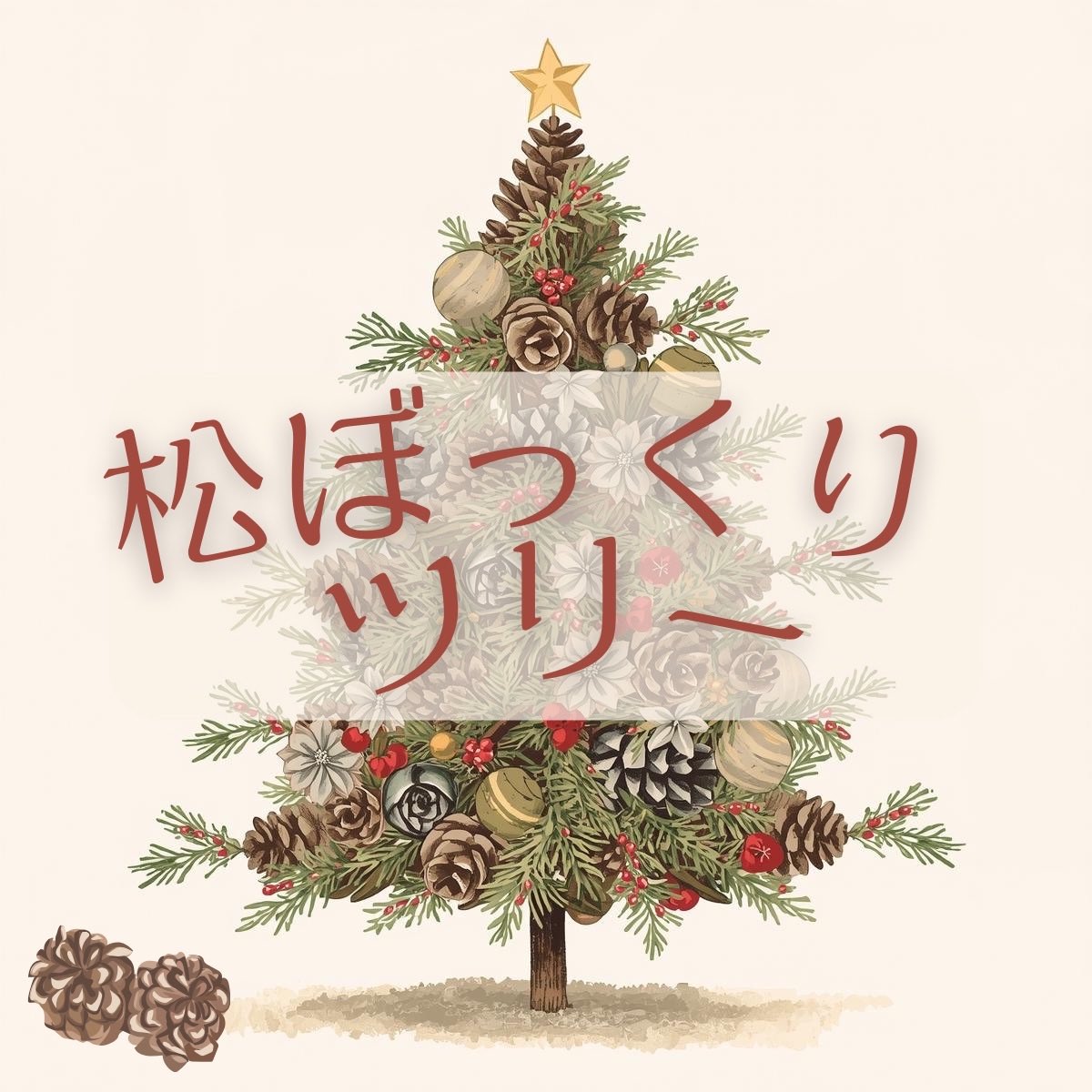 ❣️チャリティーフェス企画紹介❣️
【第7弾】

『松ぼっくりツリー❄️』

手のひらサイズのクリスマス🎄
自分だけの松ぼっくりツリーを作りませんか？

#tcu
#東京都市大学
#チャリティーフェス