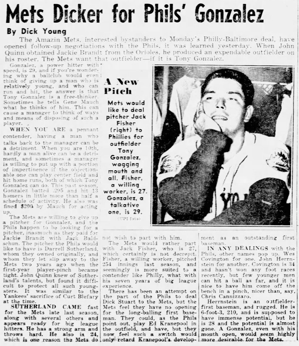 Sixty years ago today in Mets history: