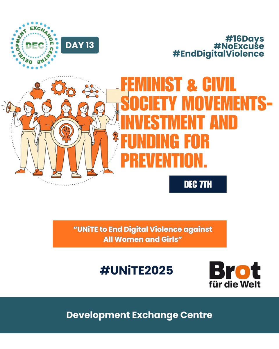"Feminist and civil society movements are driving change! With strategic investment and funding, DEC supports prevention initiatives that protect rights, promote equality, and empower communities. #GenderEquality #CivilSociety #WomenLeadership #DEC #PreventionMatters"