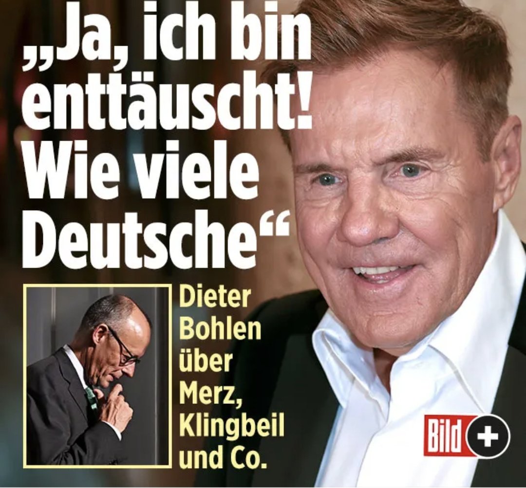 Ich auch, Dieter Bohlen. Wer noch?