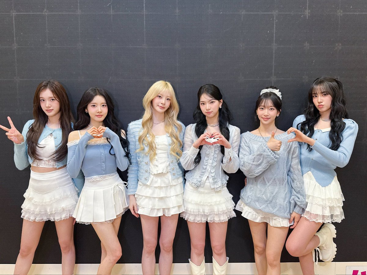 post-stage haze at aeon laketown kaze! girls still in their frilly blue fits, along with laugh, and still running on the love swiths gave tonight :3 we wrapped the stage and ended up here, squeezed together and smiling like it's our first debut all over again...! 🩵