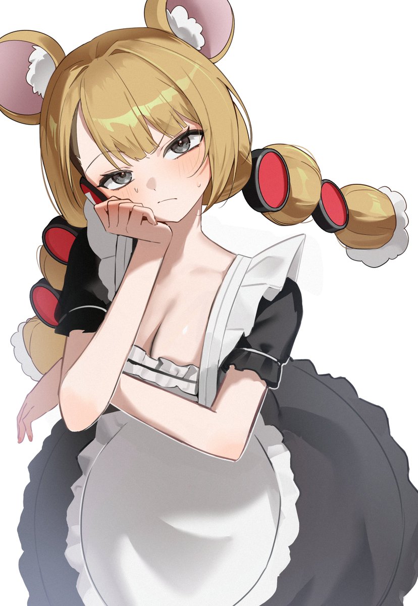 Frosty_snow700's tweet image. 마영택 메이드복 실화냐..? 쉿..너만봐..