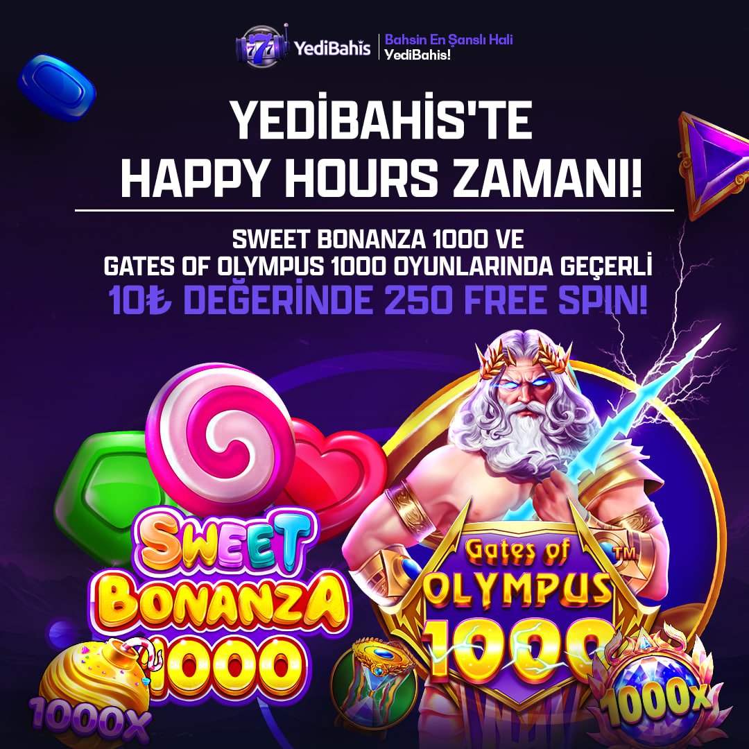 ⚡️ Pazar 00:00 - 23:59 saatleri arasında geçerli bu özel fırsatı kaçırma!

✨ Sweet Bonanza 1000 ve Gates Of Olympus 1000 oyununda geçerli;

‼️10₺ değerinde Free Spinler seni bekliyor!