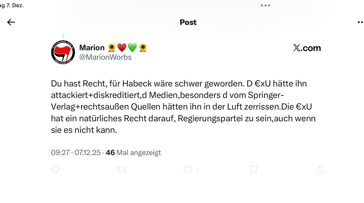 Wenn du nie in der Schule warst, weil du immer auf der Straße geklebt hast <a href="/MarionWorbs/">Marion 🌻♥️💚🌻</a> 
#Antifadreck