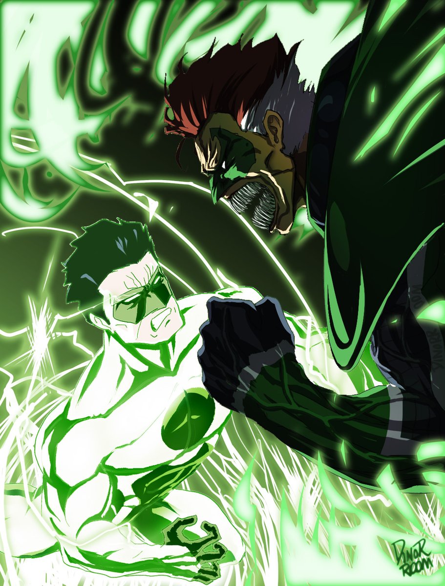 dinorroom's tweet photo. Ion Kyle Rayner VS Parallax Hal Jordan
I revised my previous work.
This might be the last time I draw Green Lantern😪 https://t.co/LCs3IPBPar