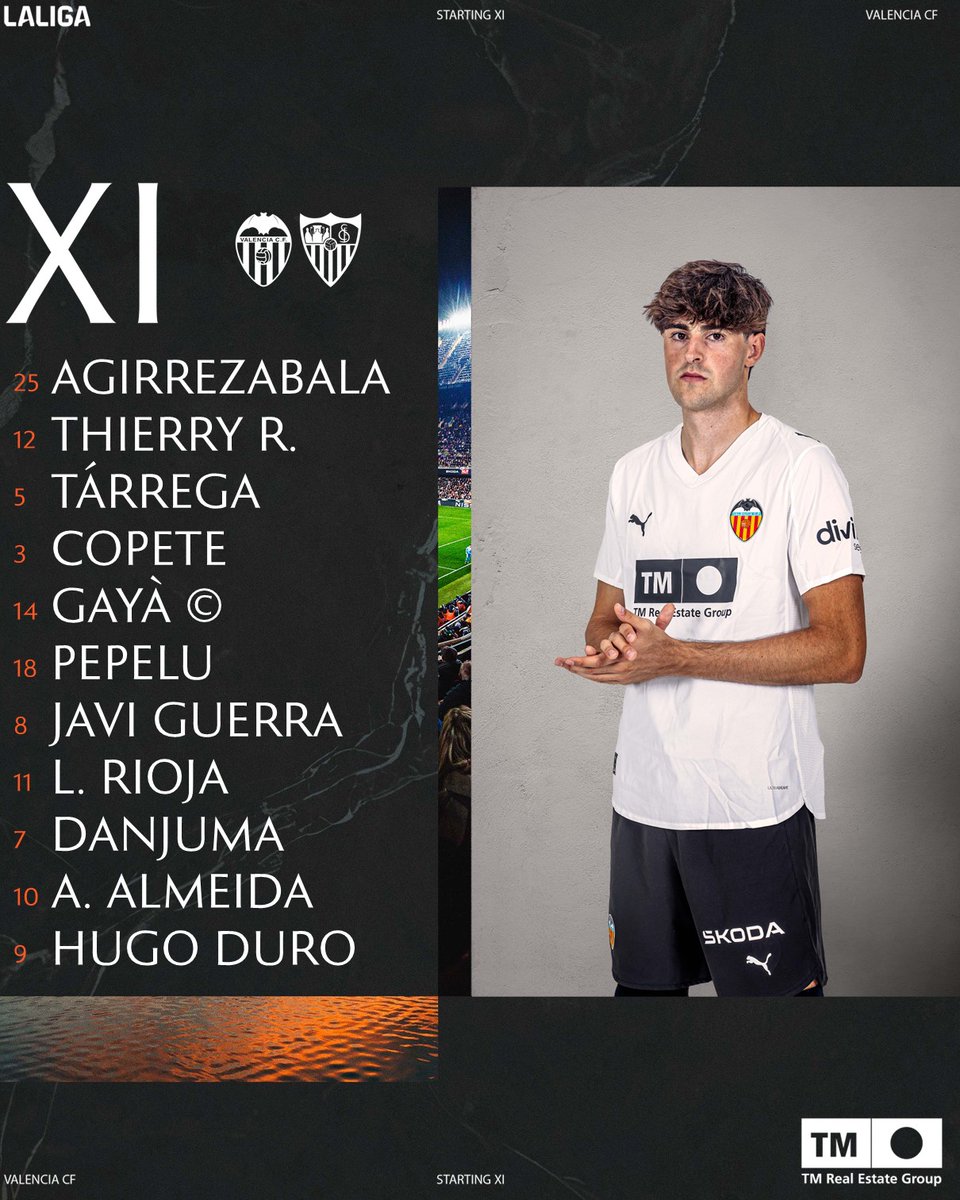 ⚽ XI INICIAL 🆚 <a href="/SevillaFC/">Sevilla Fútbol Club</a> 

#ValenciaSevilla
#ADNVCF