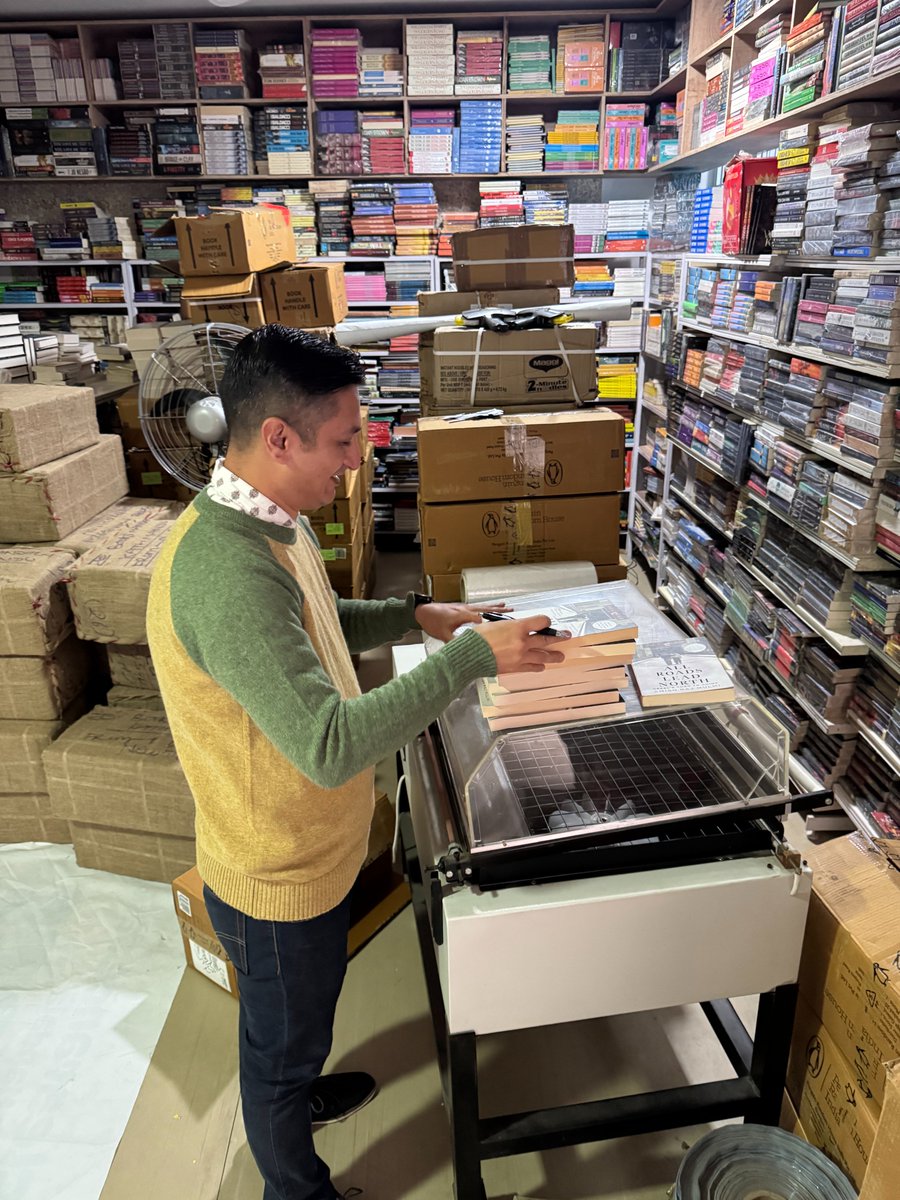Turns out, not all roads lead north. Some go straight to our warehouse !

We promised <a href="/amish973/">Amish Mulmi</a> a bookstore tour but just put him to work signing his books instead 😃

Head over to the website and grab a signed copy of his book before they’re gone👇

booksmandala.com/books/all-road…