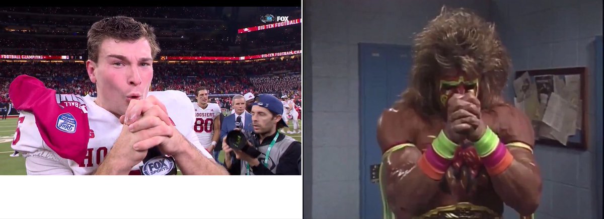 Mendoza literally channeling The Ultimate Warrior