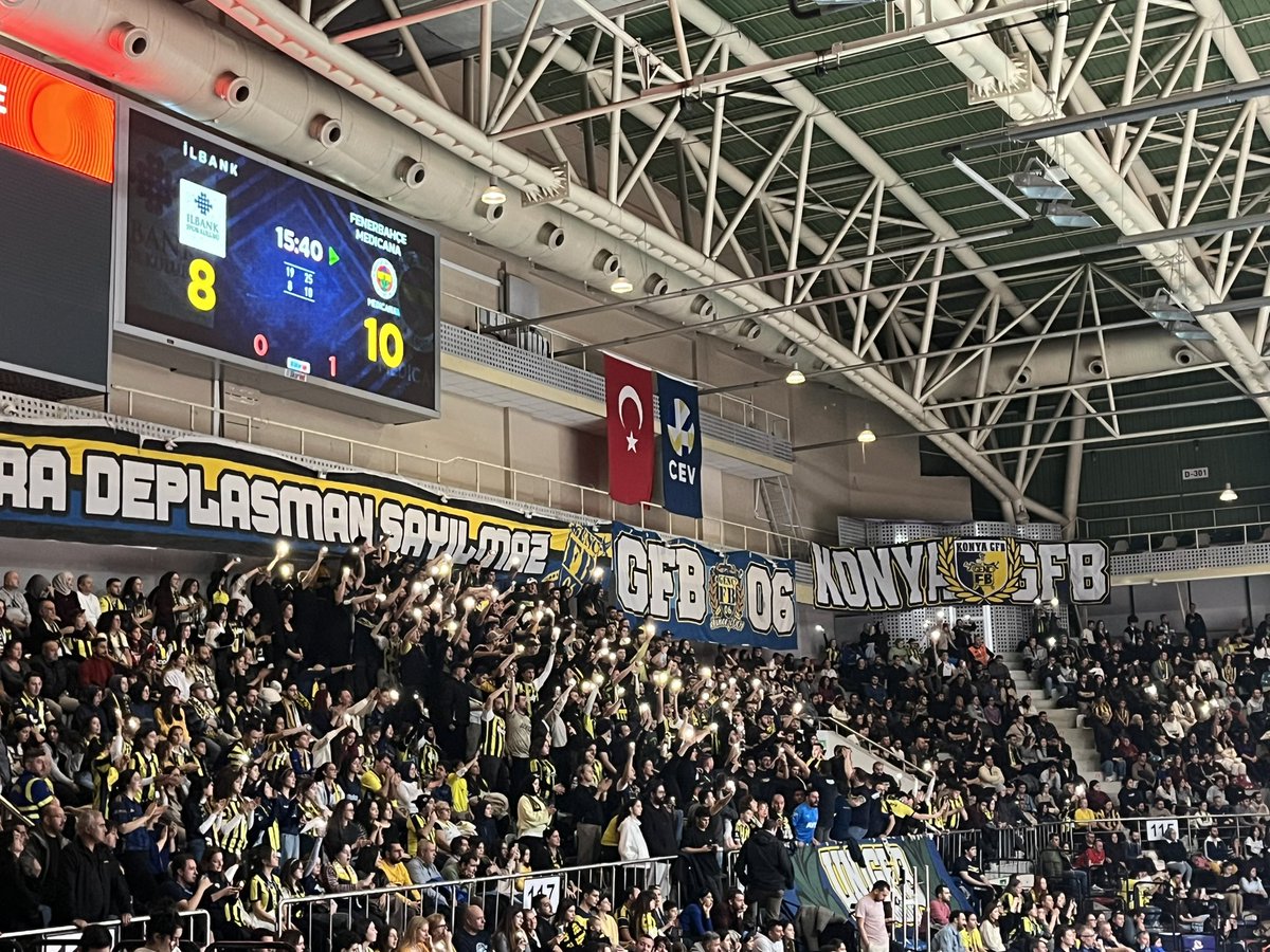 Fenerbahçemizi İlbank karşısında Ankara’da yalnız bırakmadık.

#KonyaGFB