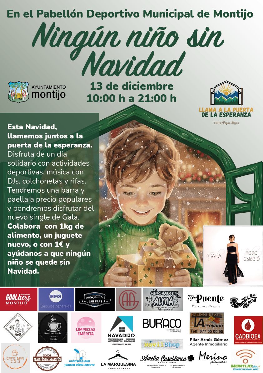 La Asociación Deportiva Hotel Gran Sol-Montijo se solidaridad con el lema ningún niño sin Navidad, ningún niño sin juguetes